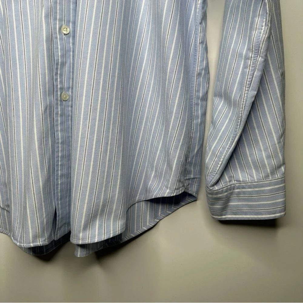 Polo Ralph Lauren Blue Stripe Classic Fit Button Down Shirt Size XL